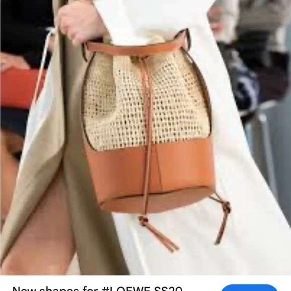 Loewe raffia balloon Bucket Bag by JW Anderson large size - Picture 10 of 10